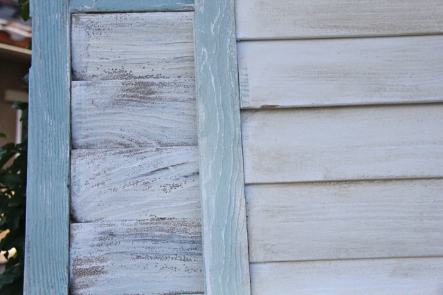 two beachy chic shutter headboards blue and white