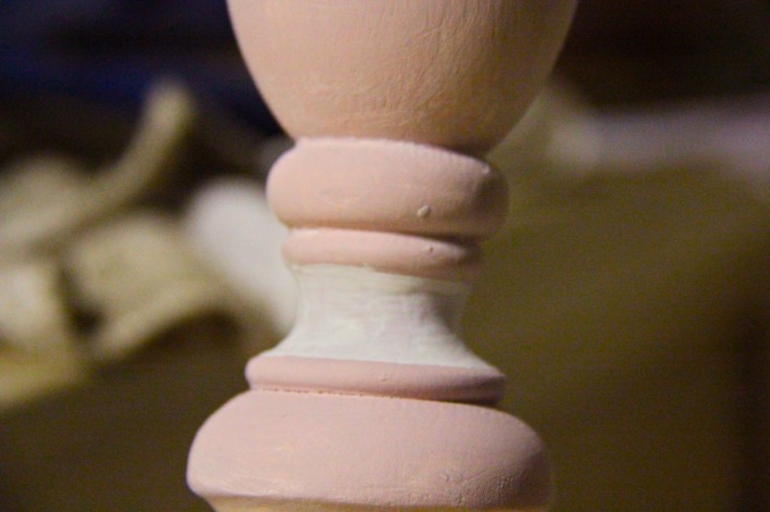 close up detail pink girls' headboard