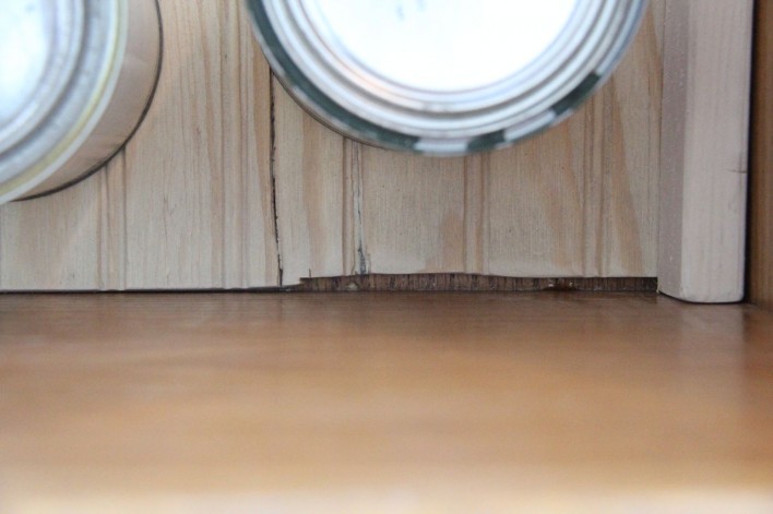 terrible plywood cutting job