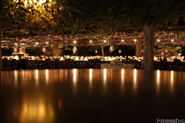 romantic Napa evening wedding