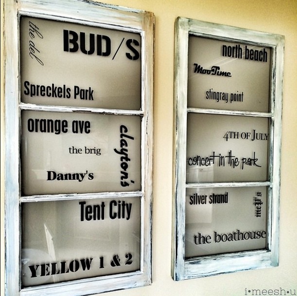 vintage windows and vinyl lettering coronado POIs