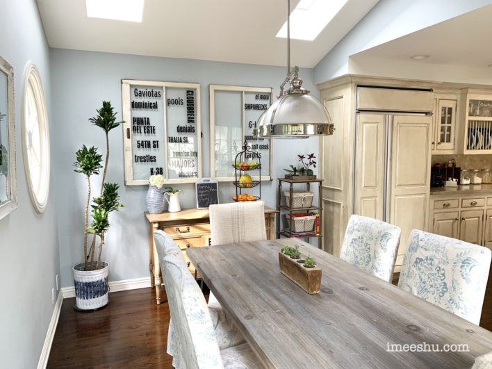 custom rustic midcentury dining table